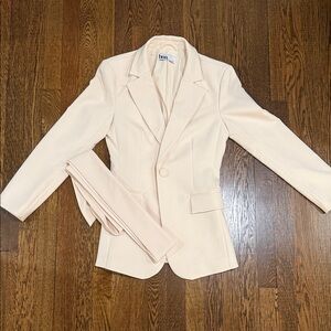 bpc Pale Pink Tailored Single-Button Blazer